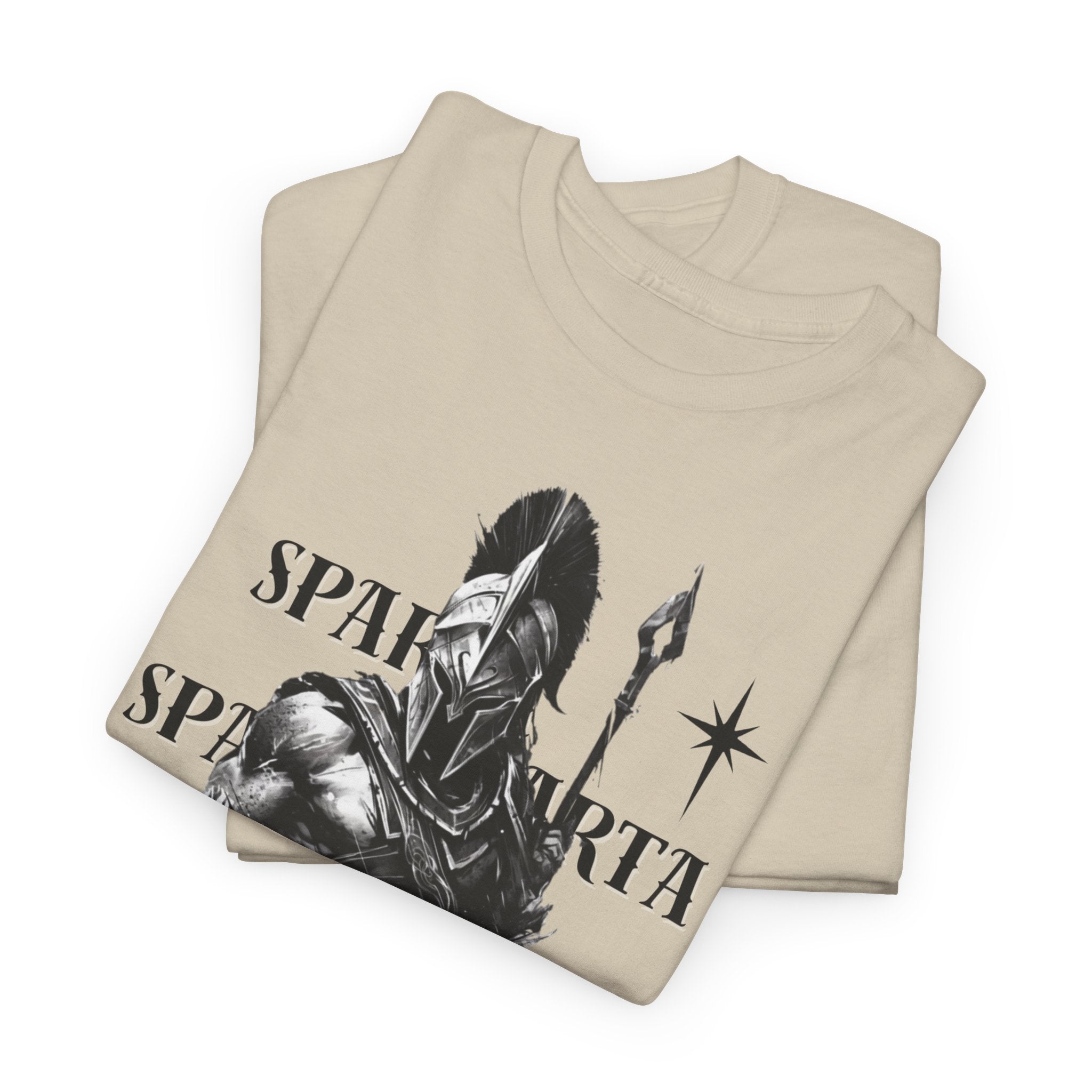 Sparta Warrior T-Shirt — "Sparta" Graphic Spartan Helmet & Spear Tee | Premium Streetwear