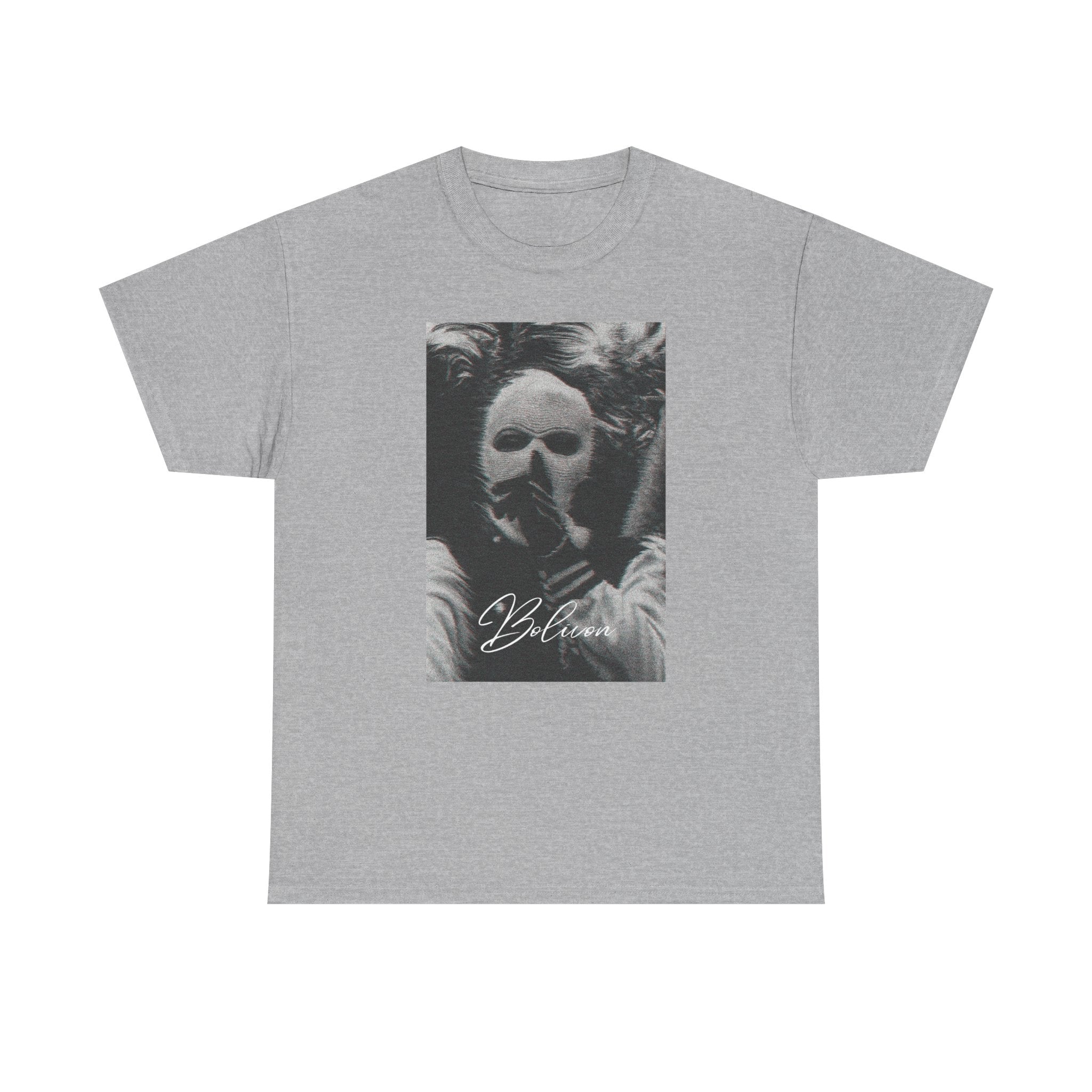 Signal Noise Graphic Tee — Distorted Balaclava Print | Premium Streetwear