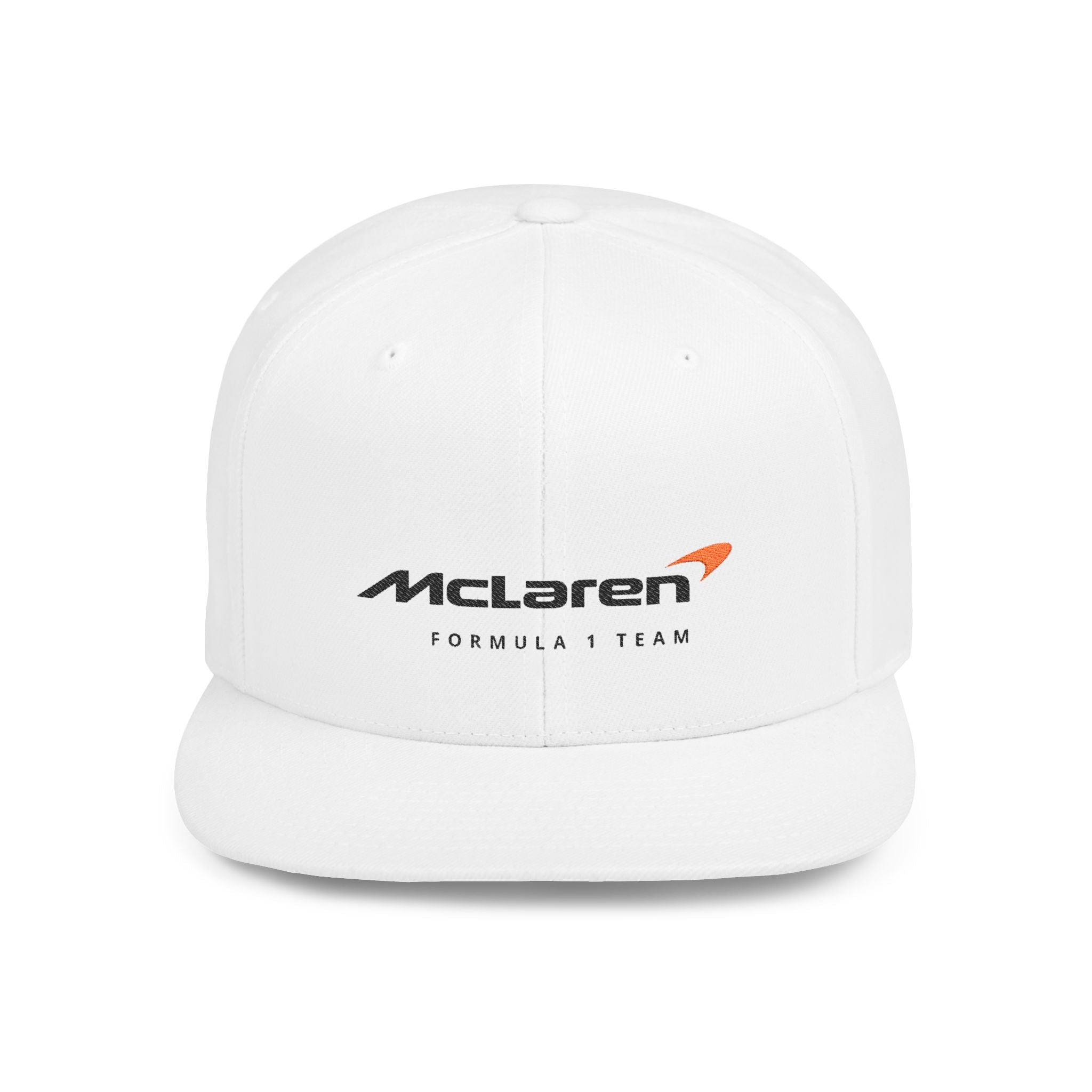 McLaren Formula 1 Flat Bill Snapback Cap, Racing Hat, Motorsport Gear, Gift for Car Lovers, Summer Accessories