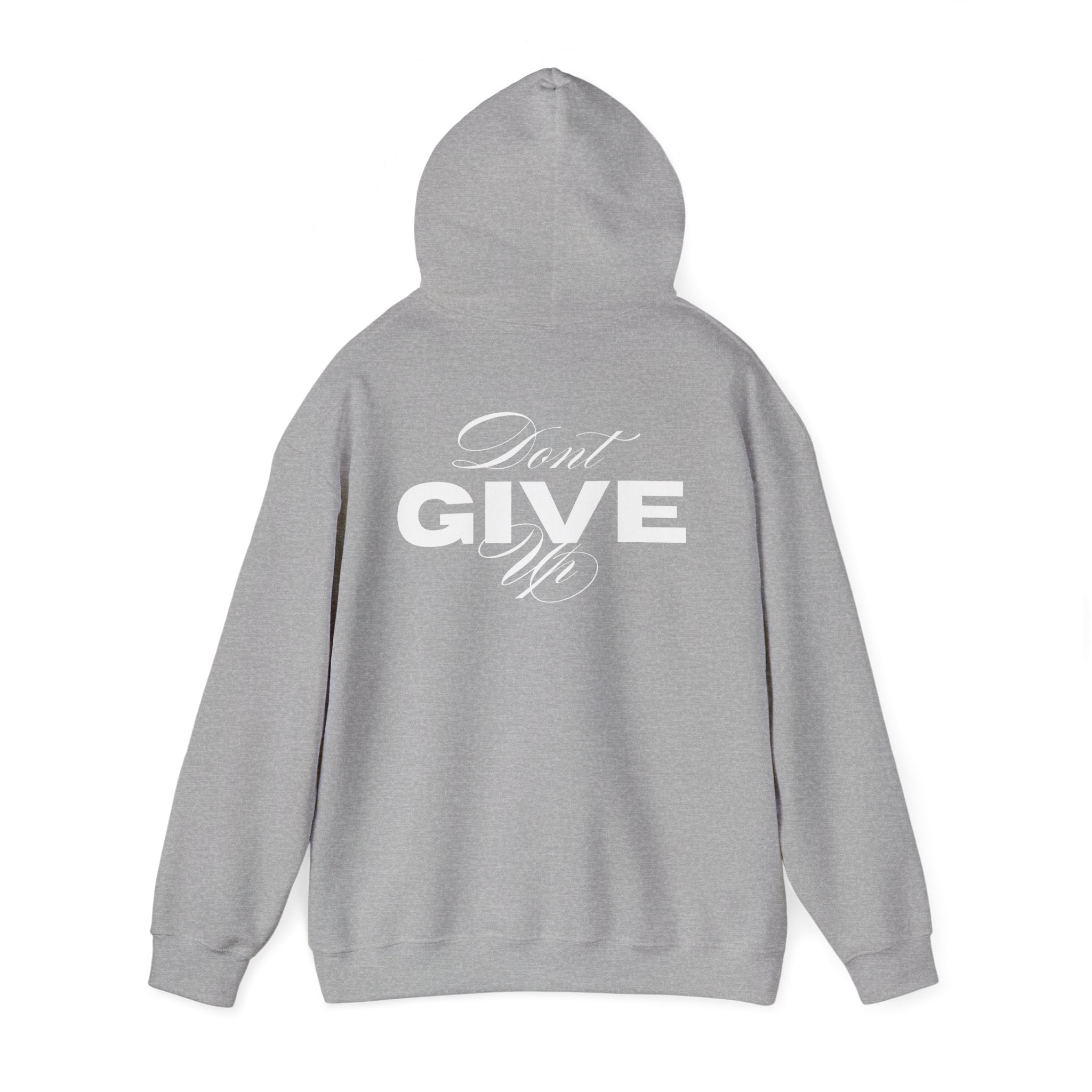 Don't Give Up Hoodie — Motivational Graphic Pullover | Premium Streetwear
