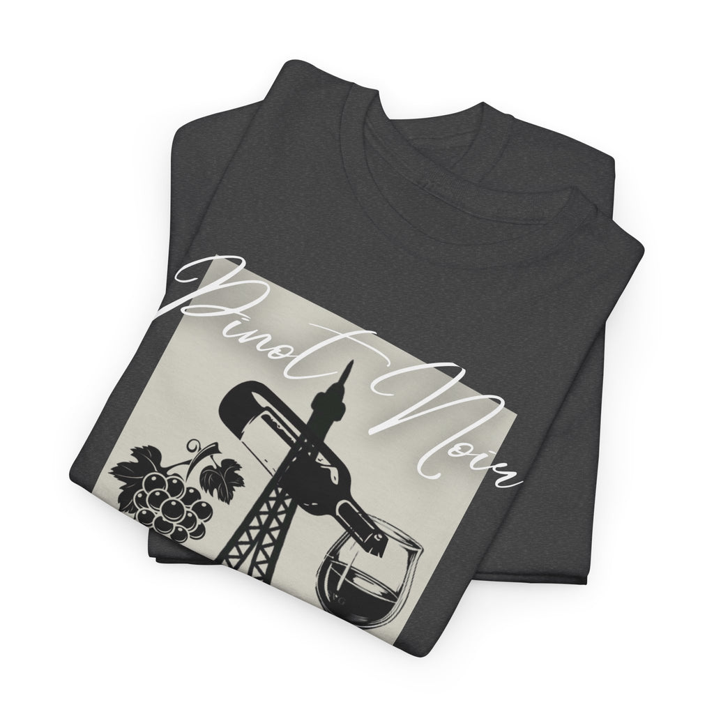 Paris Wine Tee — "Pinot Noir" Eiffel Tower Wine Glass T-Shirt | Premium Streetwear