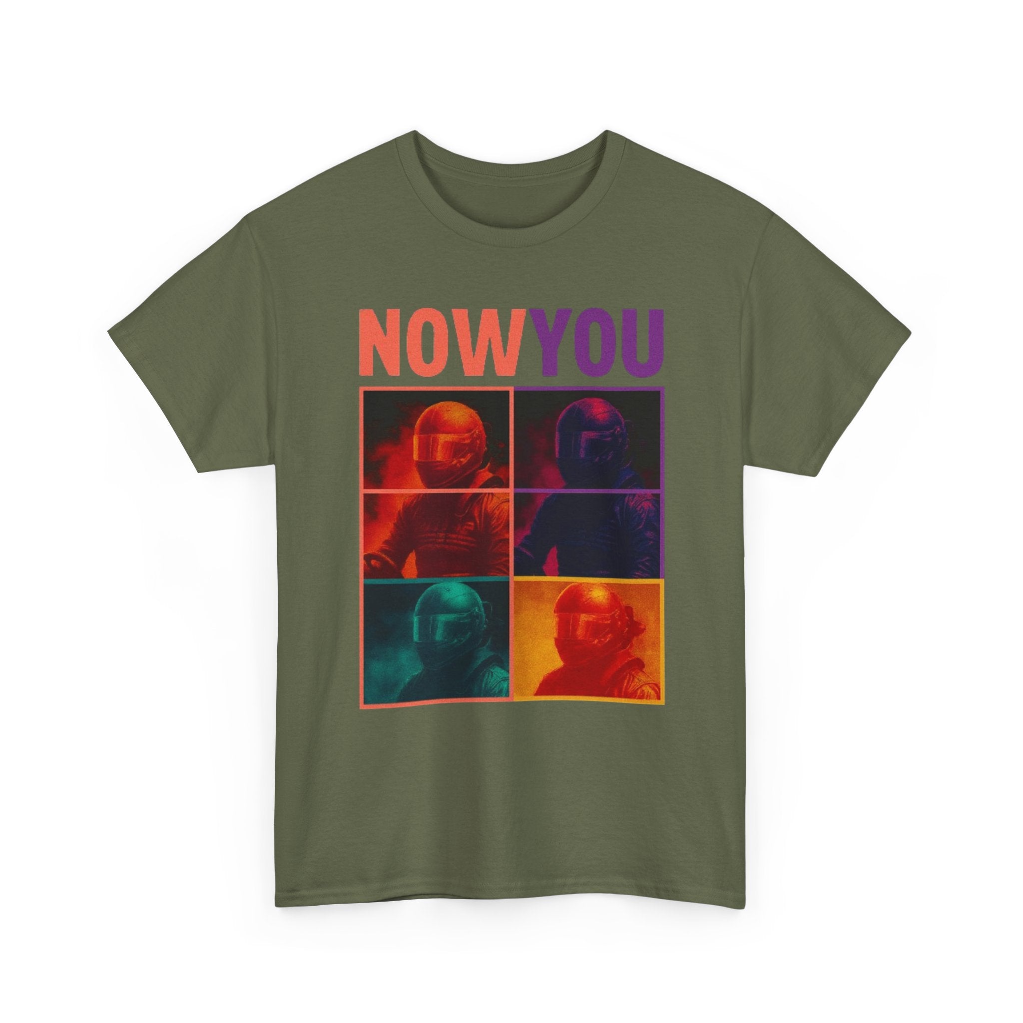 Now You Pop Art Tee — Retro Color-Block Portrait Cotton T-Shirt | Premium Streetwear