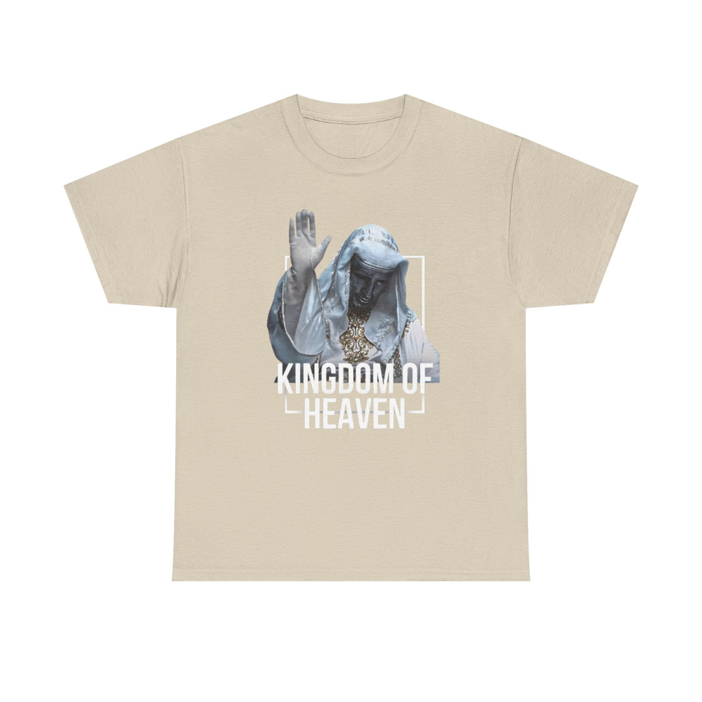 King Baldwin Graphic Tee — Kingdom of Heaven Religious Statue Design | Premium Streetwear