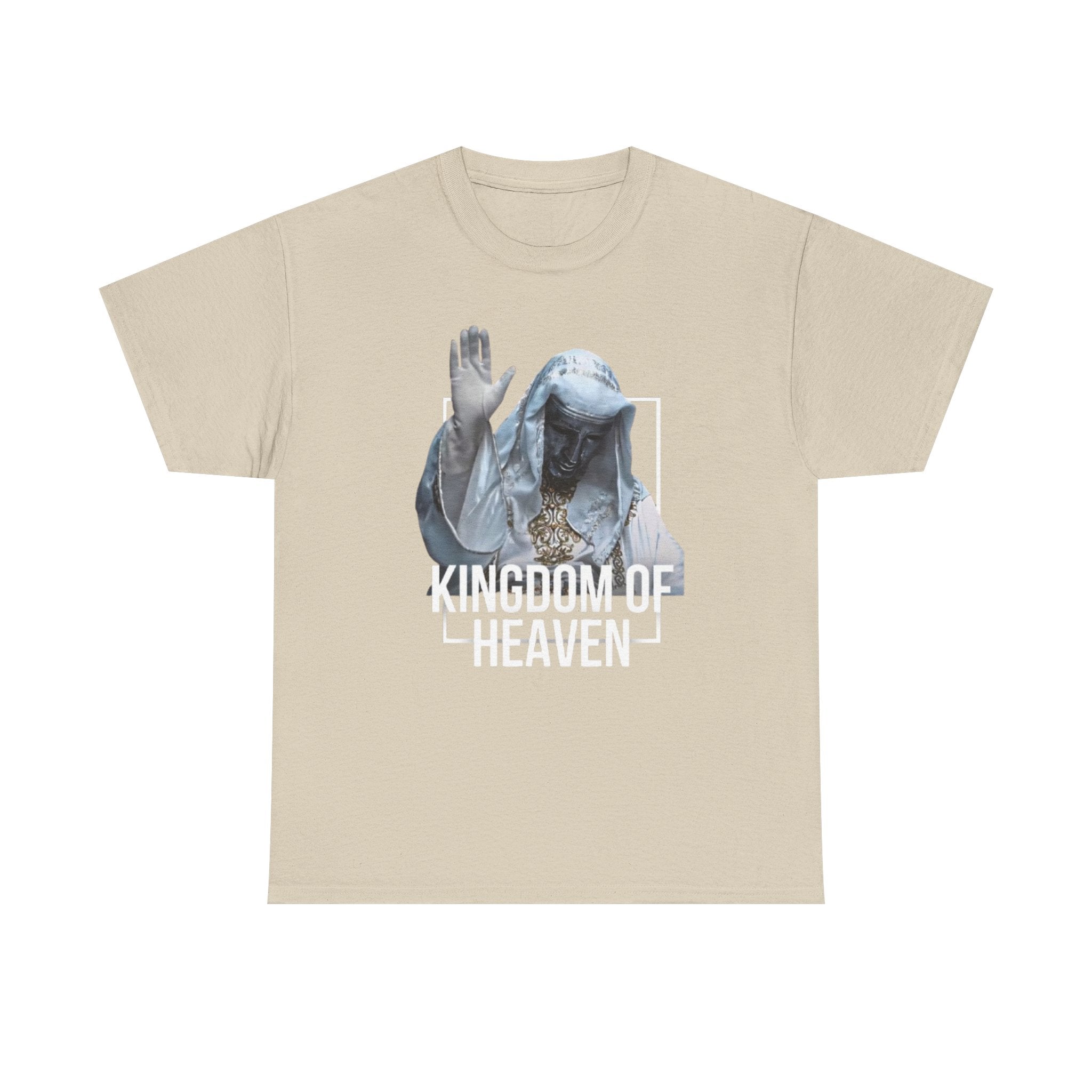 King Baldwin Graphic Tee — Kingdom of Heaven Religious Statue Design | Premium Streetwear