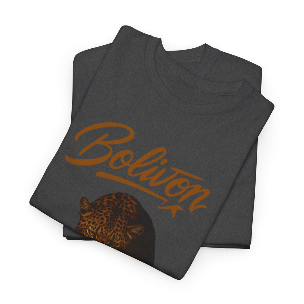 Bolivon Leopard Graphic Tee — Vintage Script Nature T-Shirt | Premium Streetwear