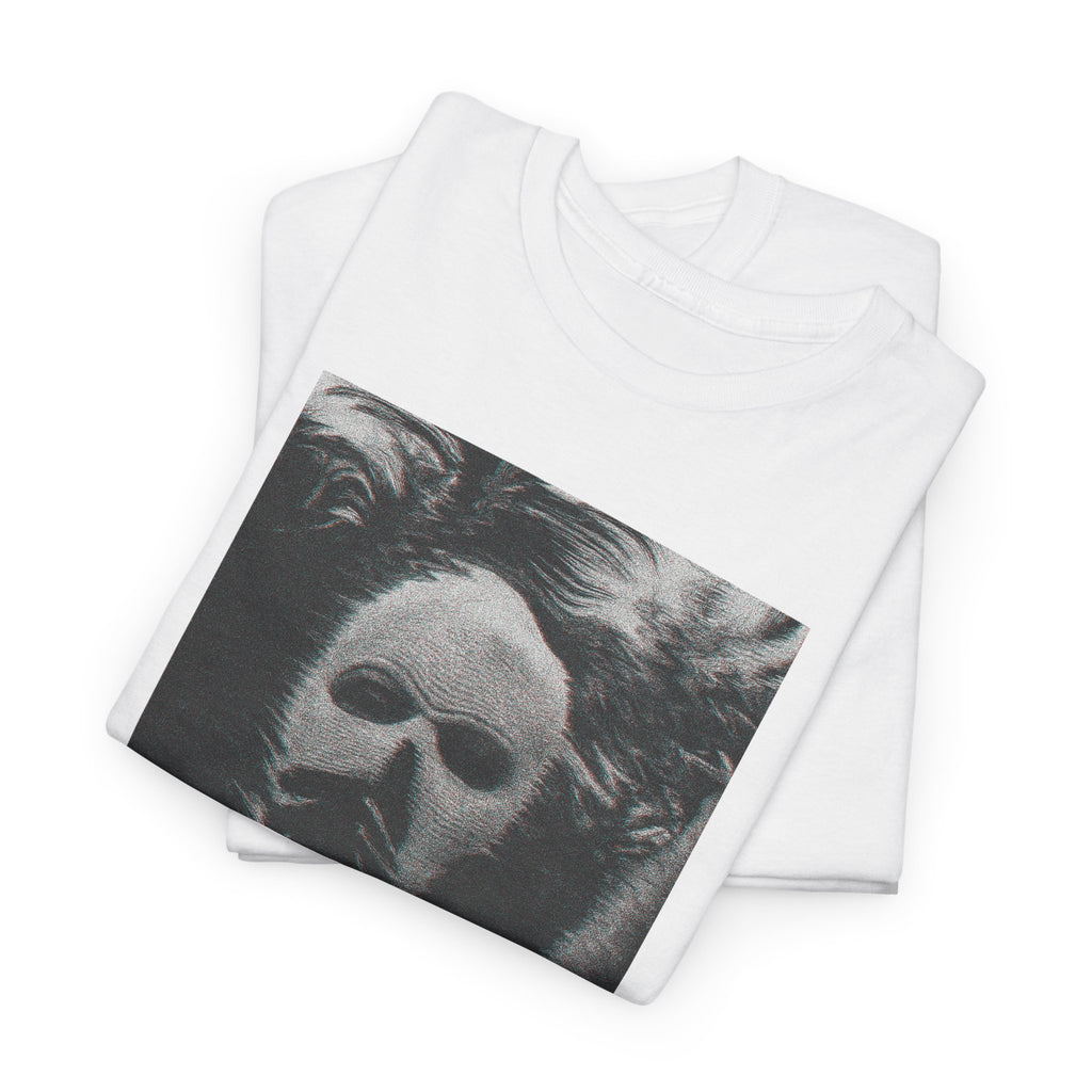 Signal Noise Graphic Tee — Distorted Balaclava Print | Premium Streetwear