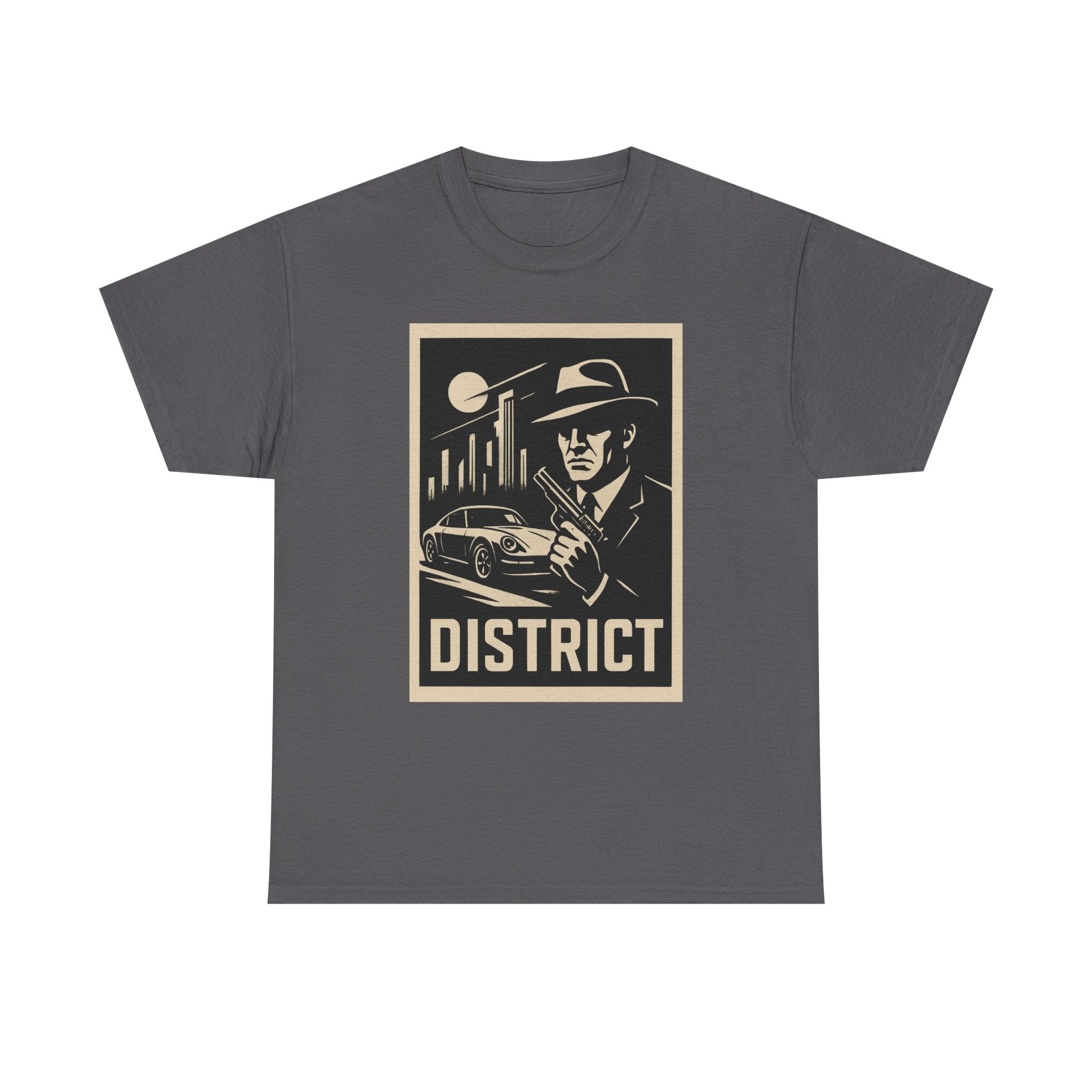 District Noir Tee — Vintage Detective Graphic T-Shirt | Premium Streetwear