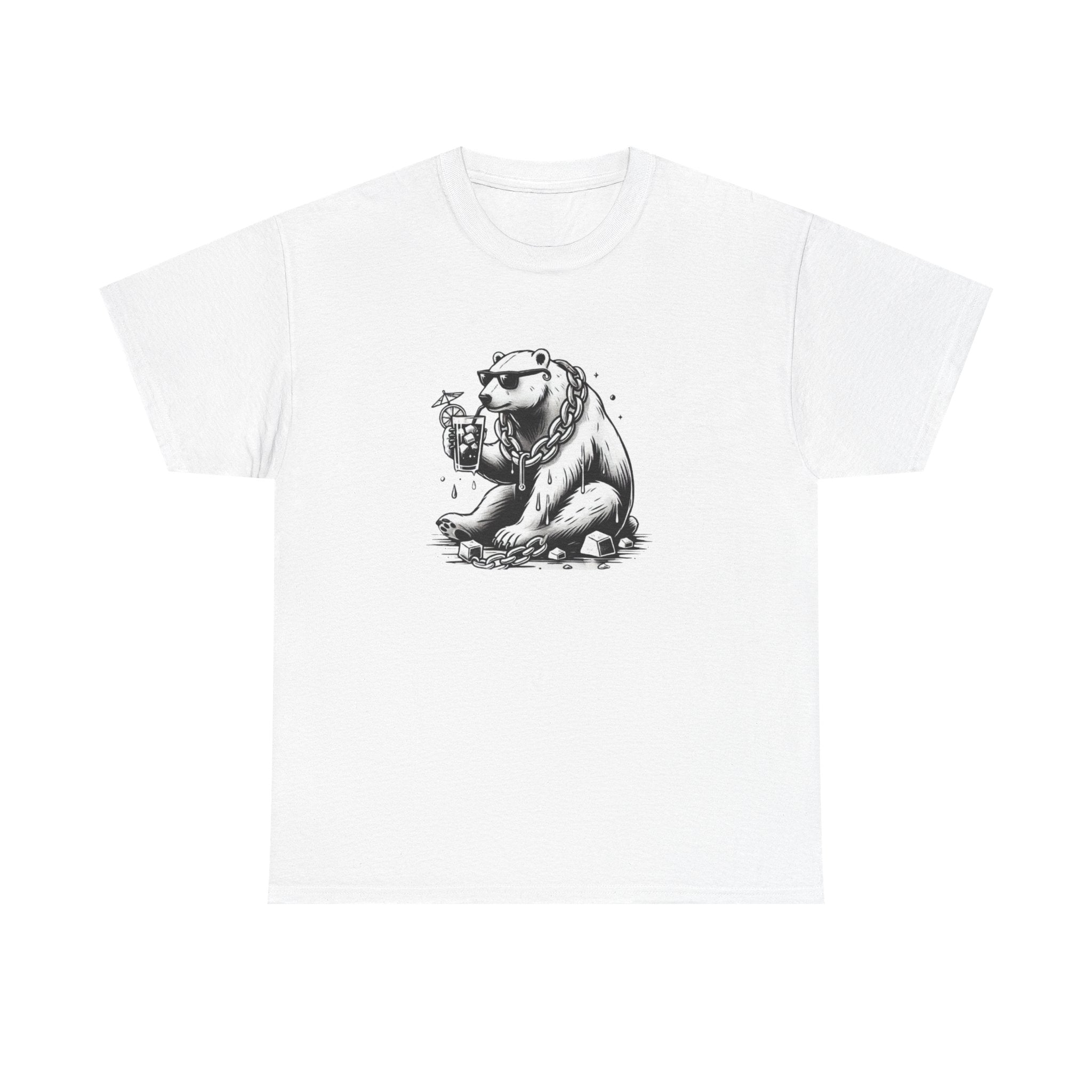 Cool Bear Graphic T-Shirt | Sunglasses Animal Tee | Streetwear Design