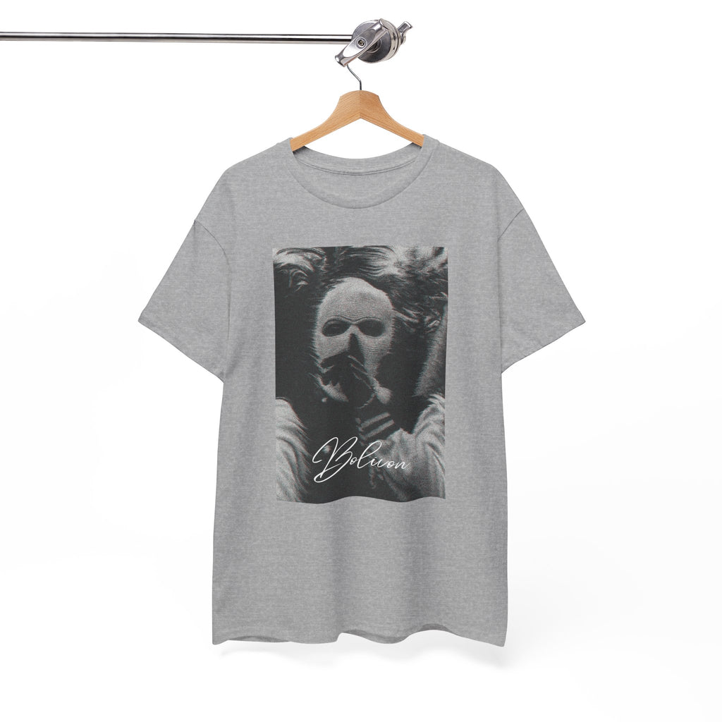 Signal Noise Graphic Tee — Distorted Balaclava Print | Premium Streetwear