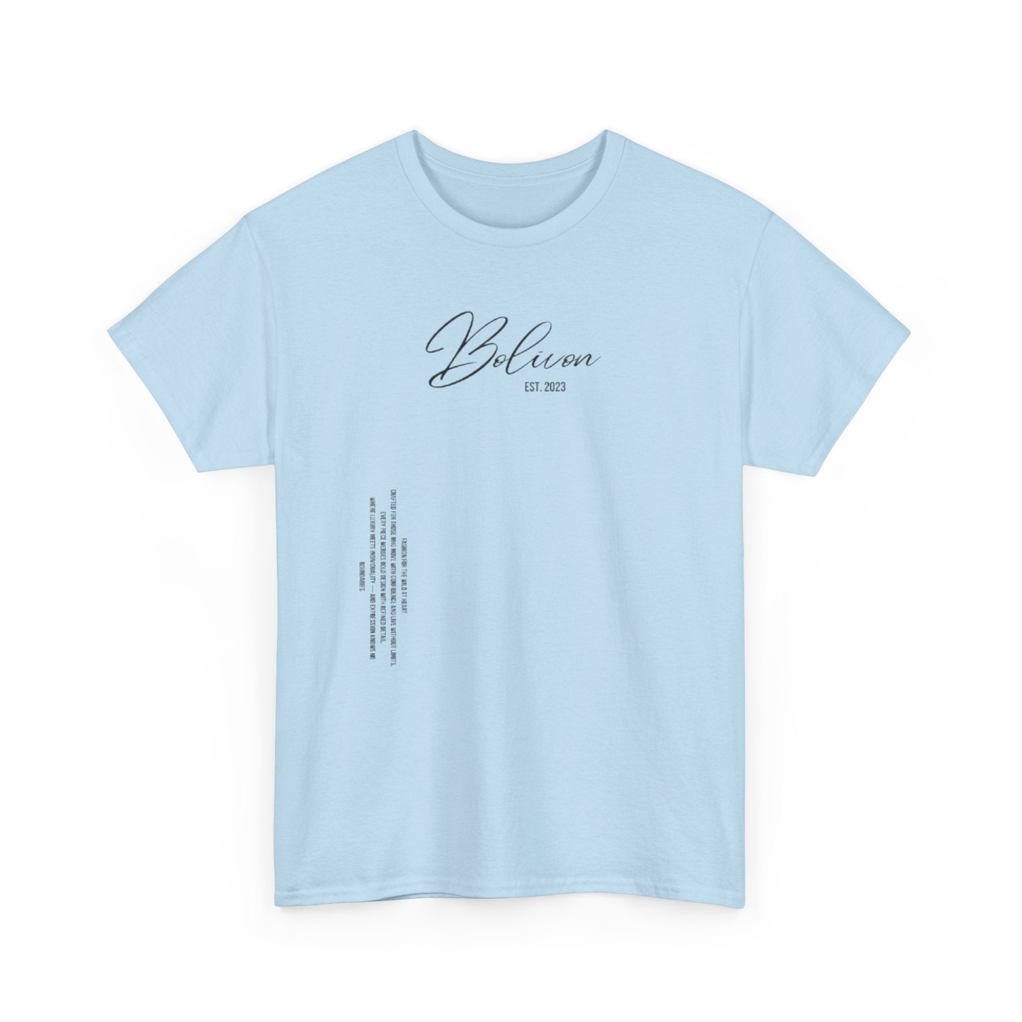 White Bolivon Designer Tee — Exclusive Minimal Graphic T-Shirt | Premium Streetwear