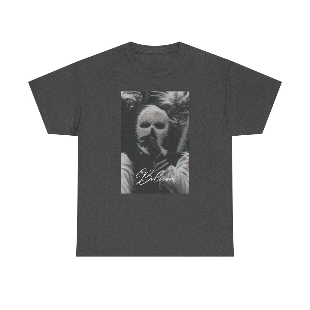Signal Noise Graphic Tee — Distorted Balaclava Print | Premium Streetwear