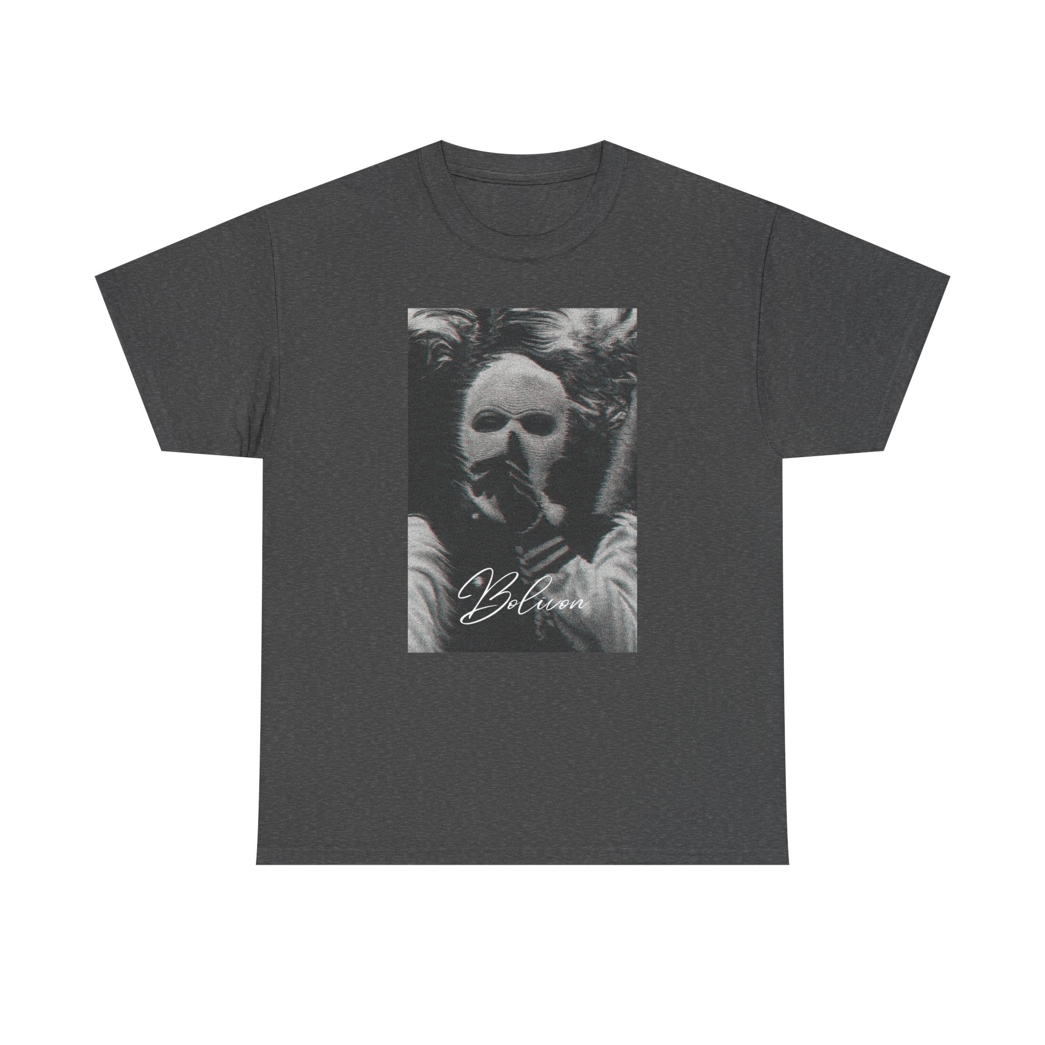 Signal Noise Graphic Tee — Distorted Balaclava Print | Premium Streetwear