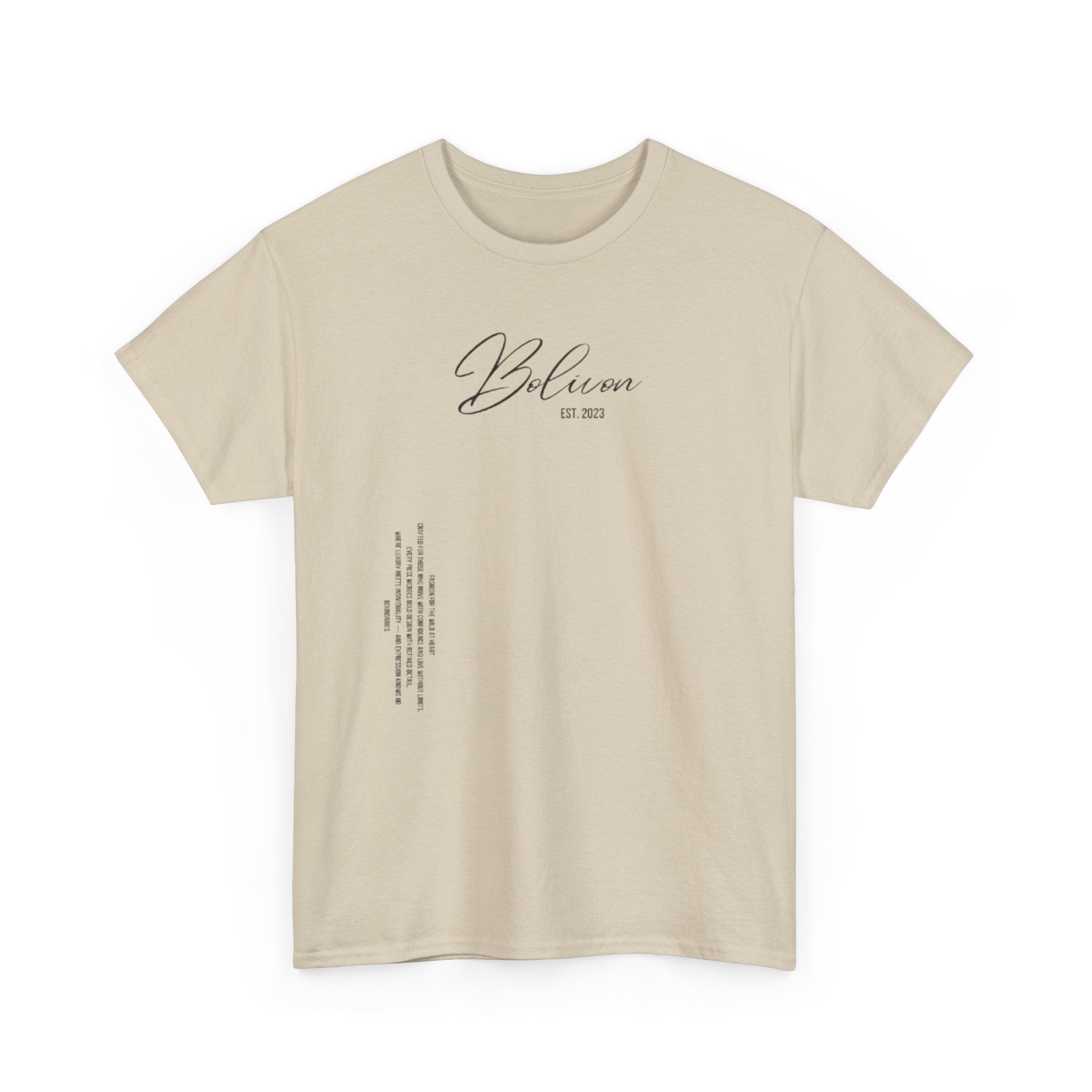 White Bolivon Designer Tee — Exclusive Minimal Graphic T-Shirt | Premium Streetwear