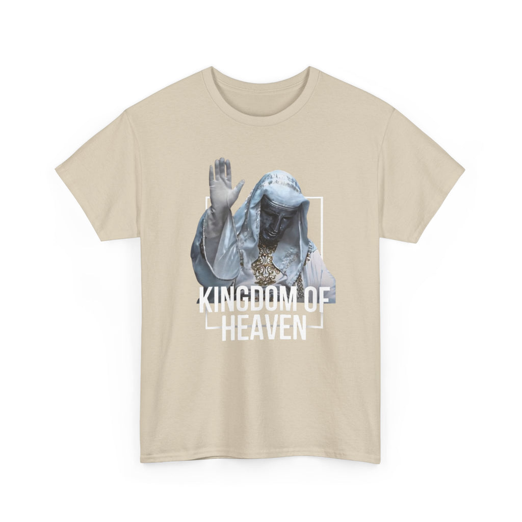 King Baldwin Graphic Tee — Kingdom of Heaven Religious Statue Design | Premium Streetwear
