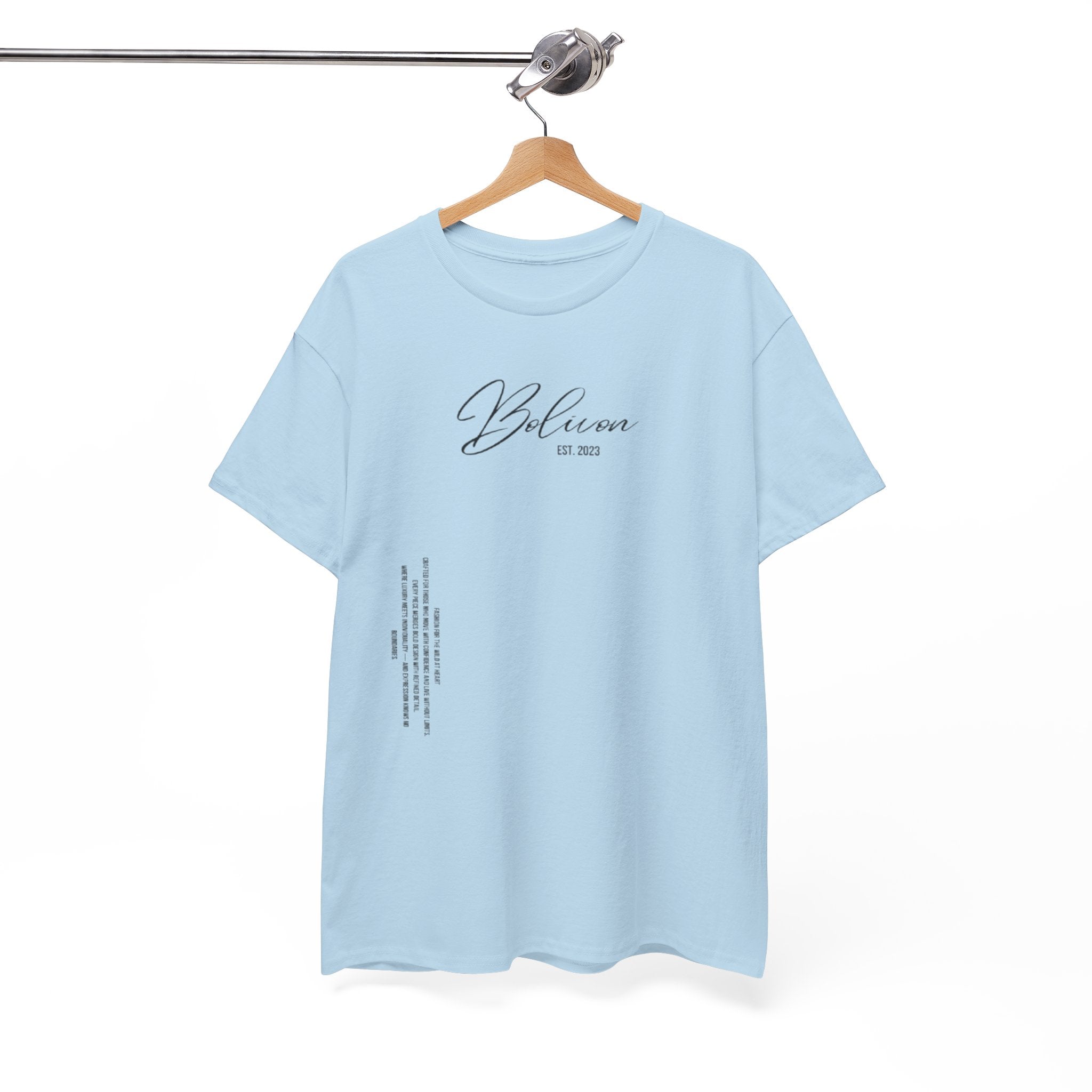 White Bolivon Designer Tee — Exclusive Minimal Graphic T-Shirt | Premium Streetwear