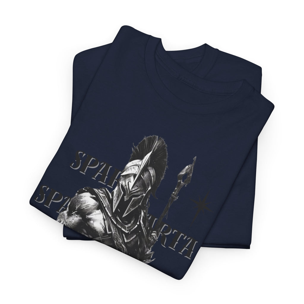 Sparta Warrior T-Shirt — "Sparta" Graphic Spartan Helmet & Spear Tee | Premium Streetwear