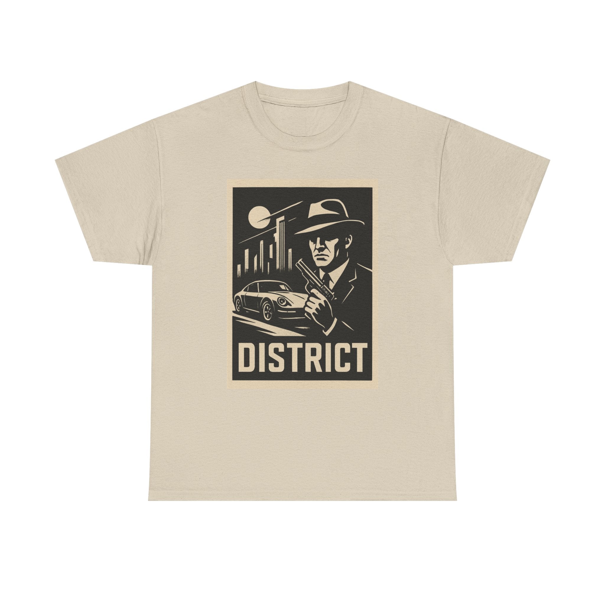 District Noir Tee — Vintage Detective Graphic T-Shirt | Premium Streetwear