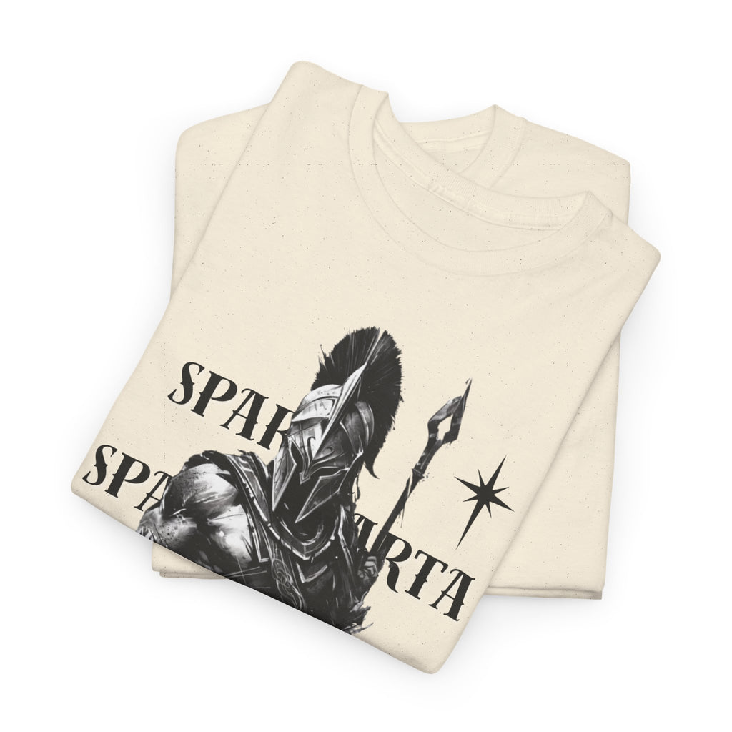 Sparta Warrior T-Shirt — "Sparta" Graphic Spartan Helmet & Spear Tee | Premium Streetwear