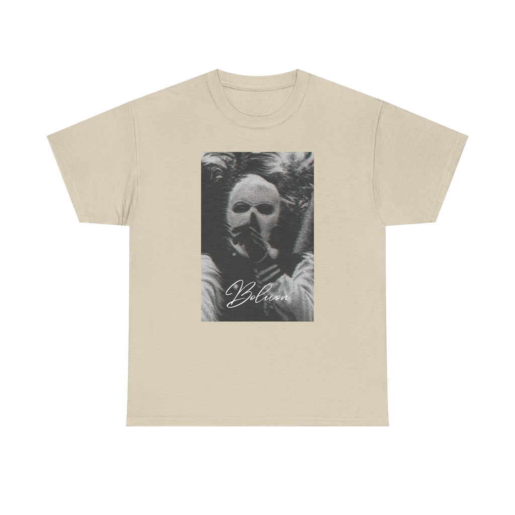 Signal Noise Graphic Tee — Distorted Balaclava Print | Premium Streetwear