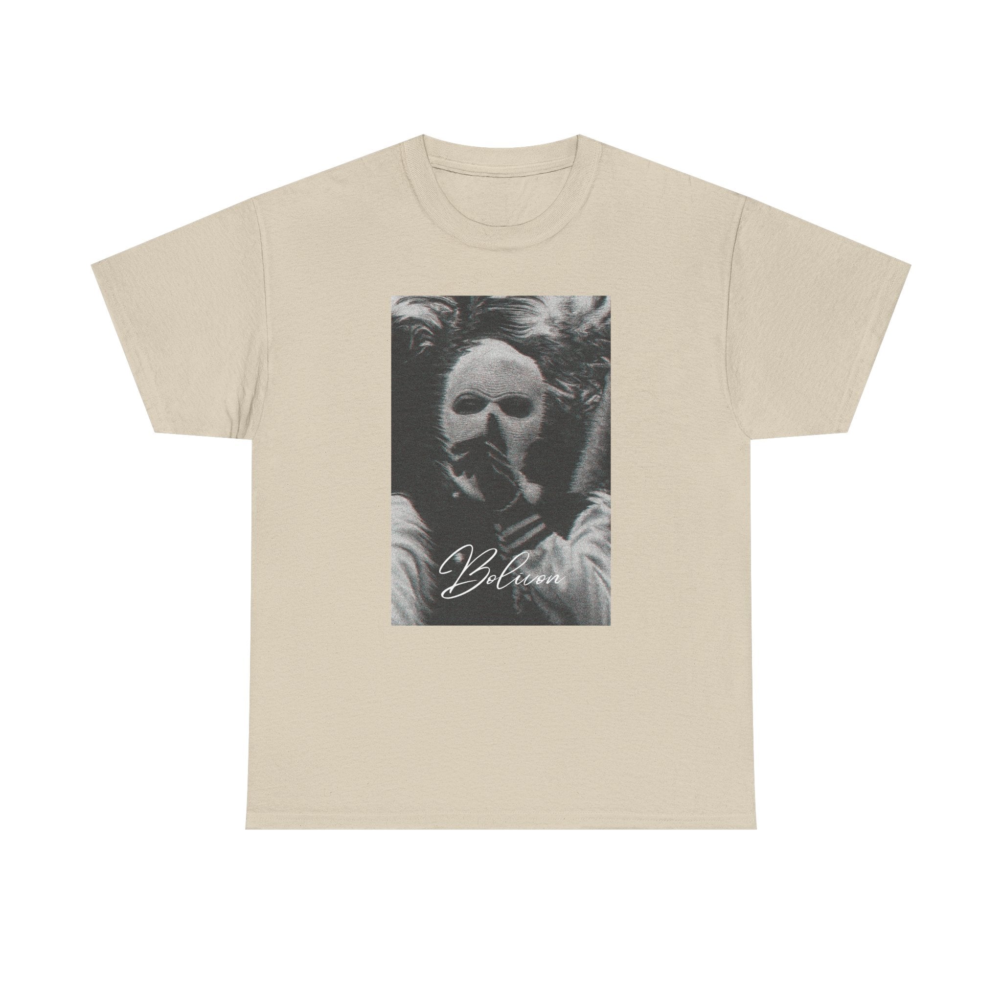 Signal Noise Graphic Tee — Distorted Balaclava Print | Premium Streetwear