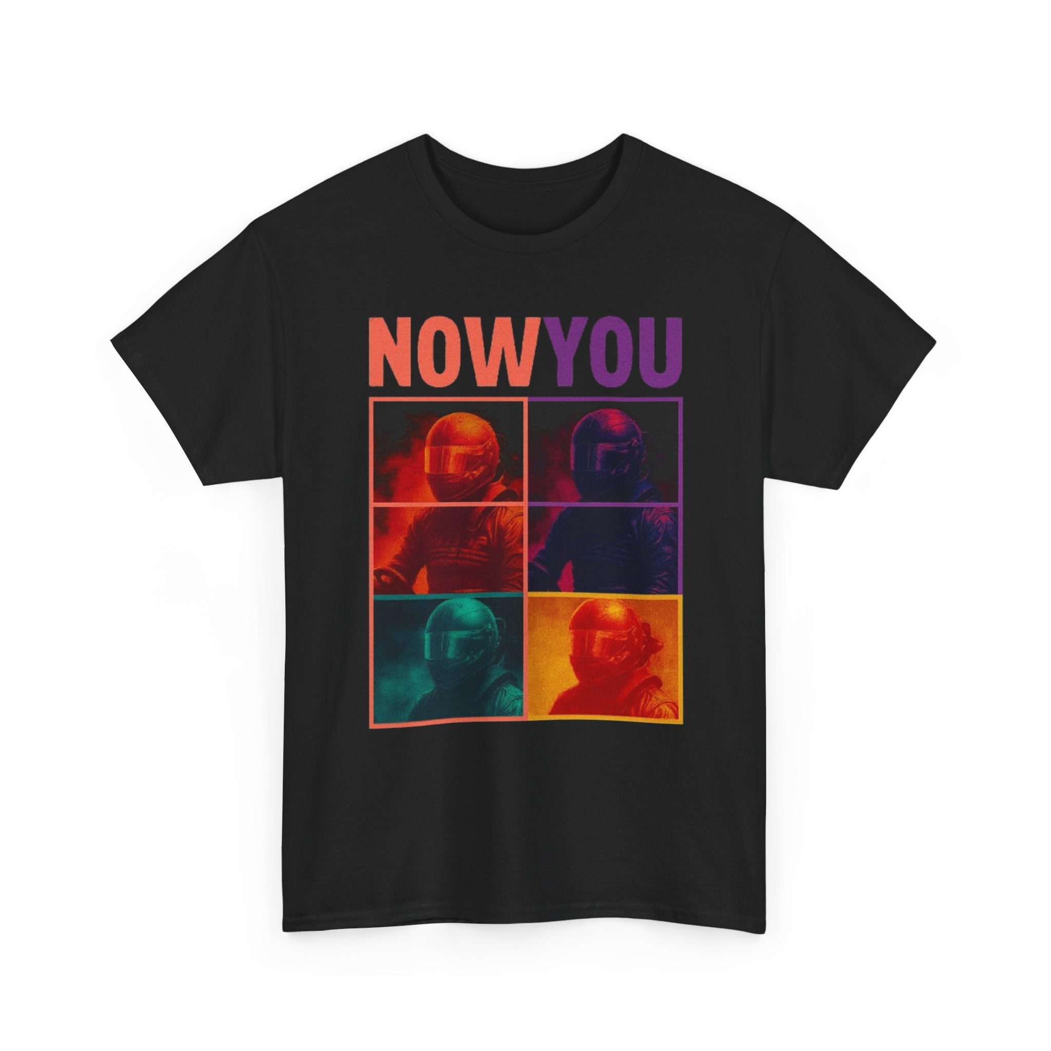 Now You Pop Art Tee — Retro Color-Block Portrait Cotton T-Shirt | Premium Streetwear