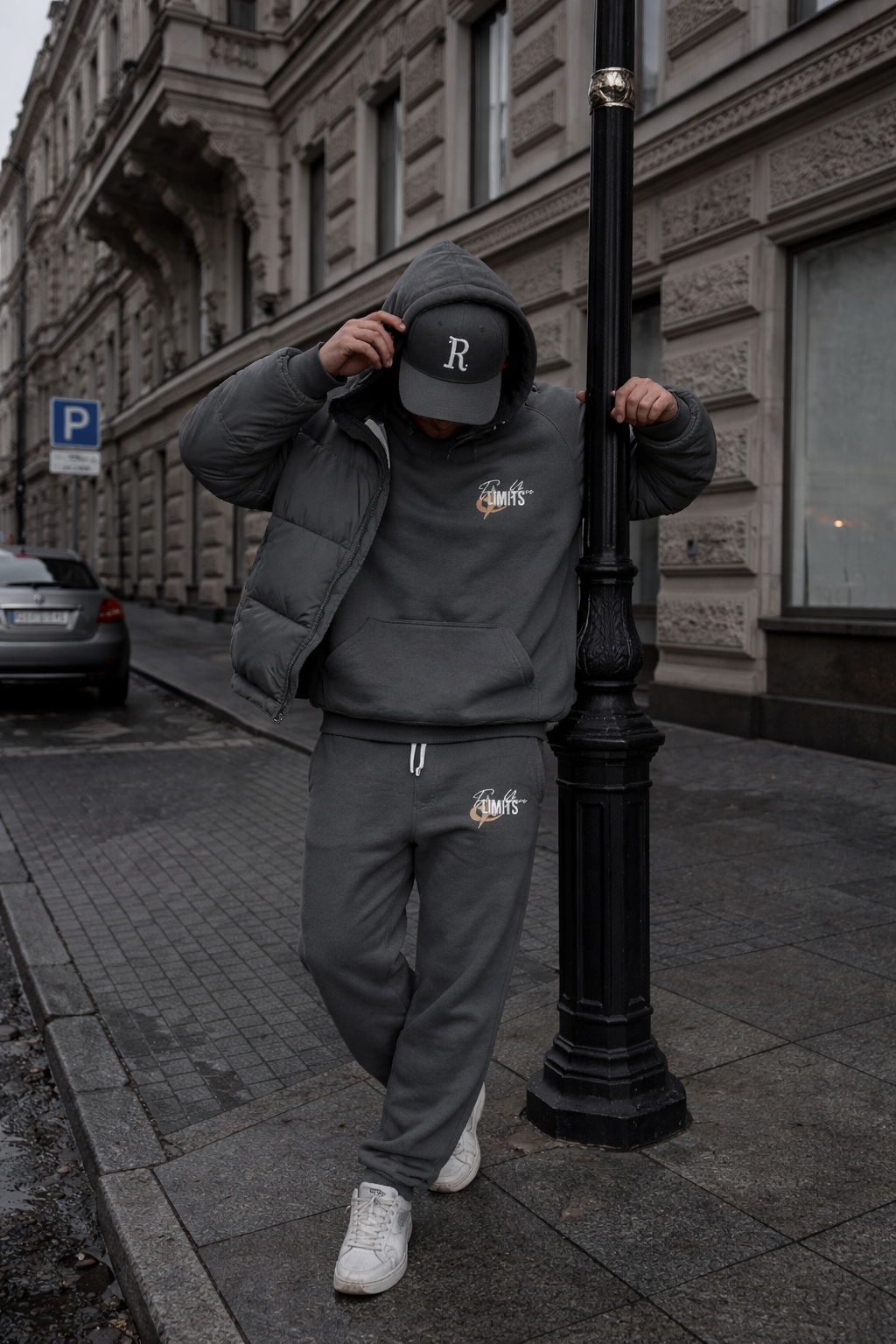 Face Your Limits Hoodie — Minimal Motivational Streetwear Pullover