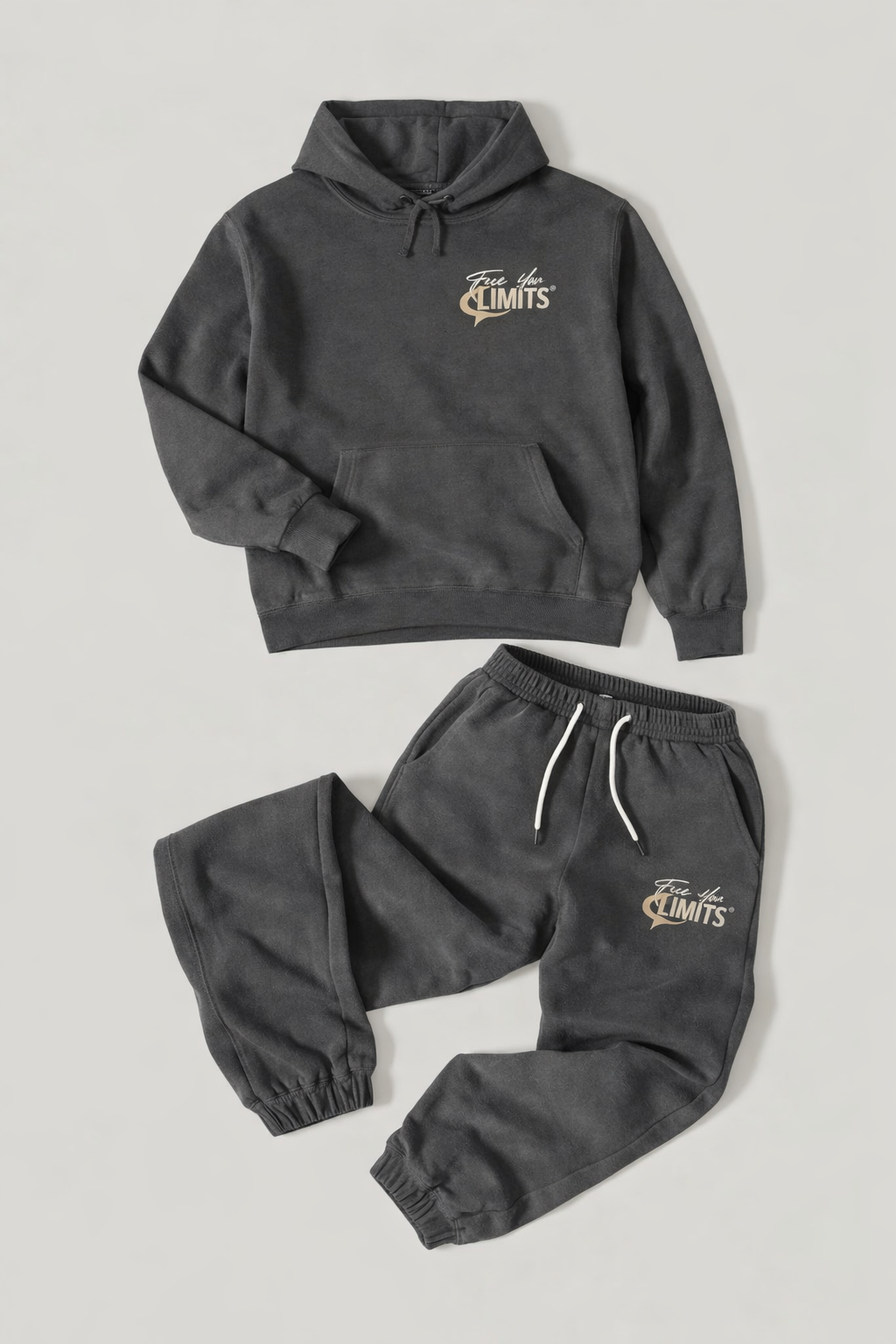 Face Your Limits Hoodie — Minimal Motivational Streetwear Pullover