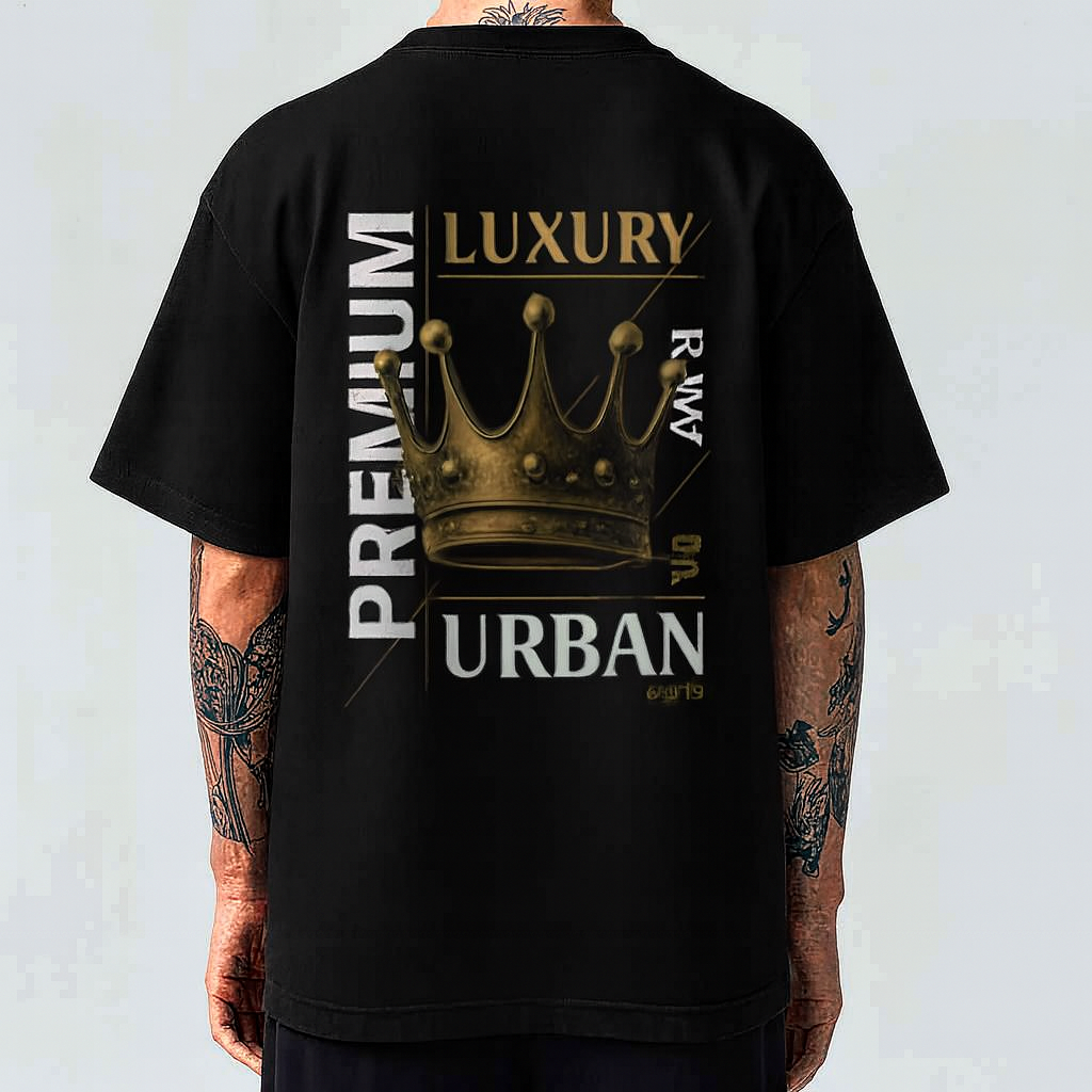 Luxury Crown Graphic Tee — Urban Premium Cotton Streetwear T-Shirt | Bolivon