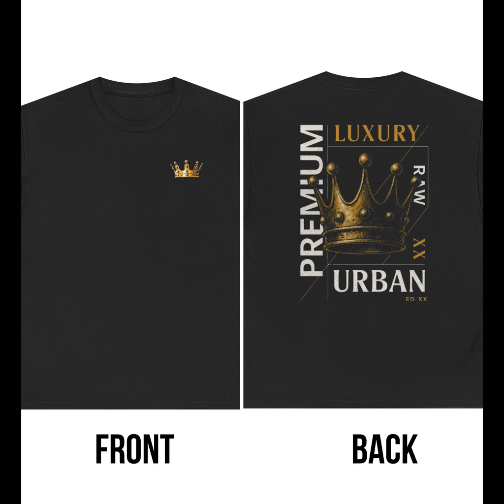 Luxury crown graphic tee urban premium streetwear t-shi