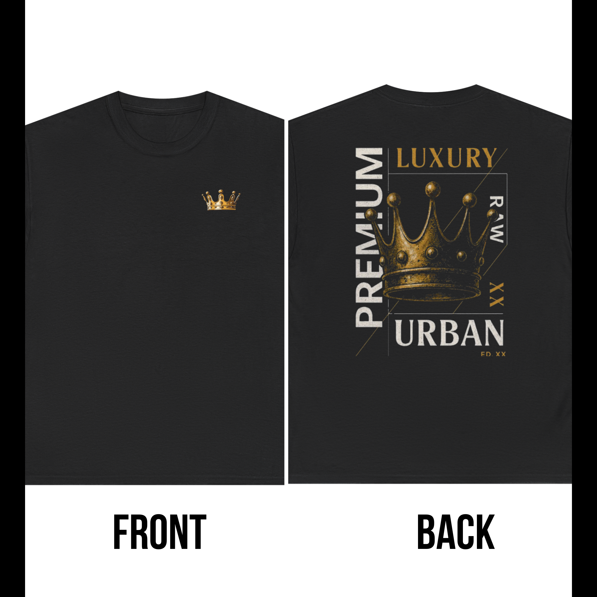 Luxury crown graphic tee urban premium streetwear t-shi